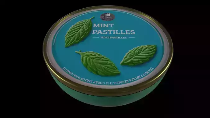 Pastilles and chewing gum-Mint Pastilles-GAME READY PBR 