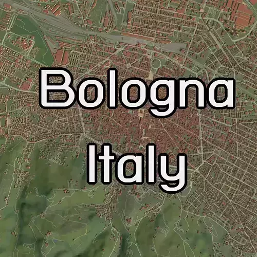 Bologna Italy - city and urban 3D model