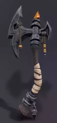 Stylized War Axe 3D Model