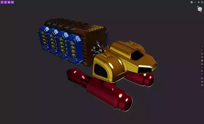 ARN-05 Sci-fi Freight Hauler 3D print model