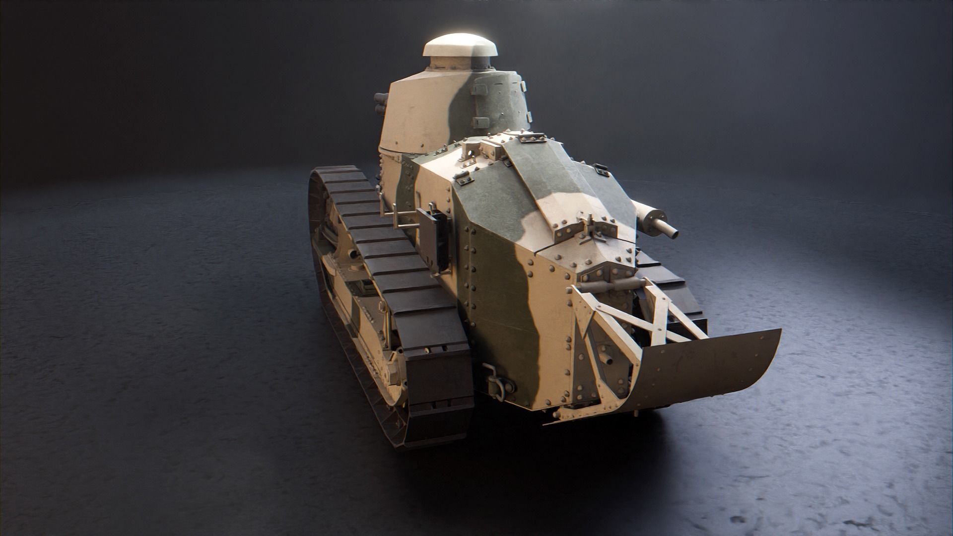 Renault FT 17 - WW1 French Light Tank 3D model_15