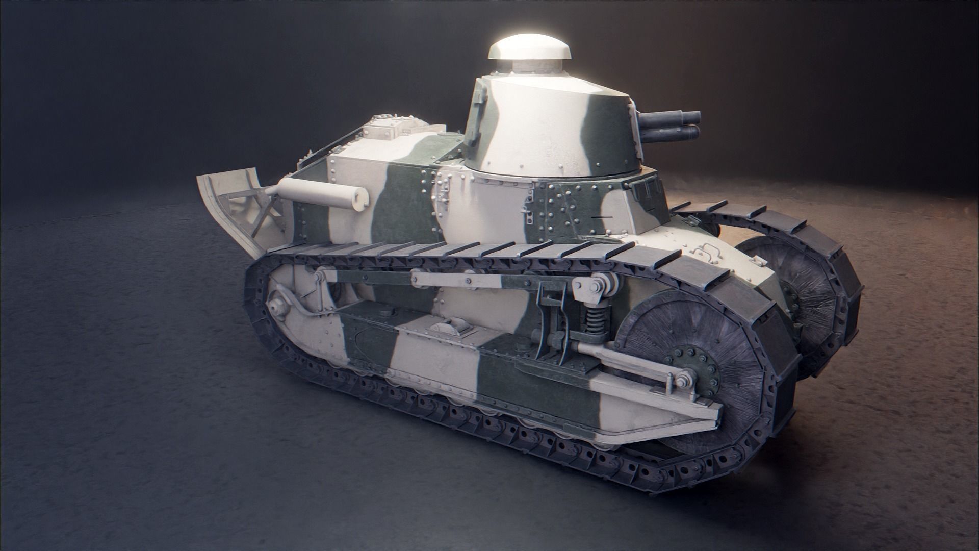 Renault FT 17 - WW1 French Light Tank 3D model_27