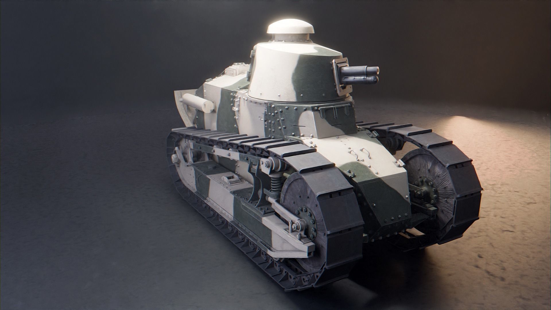 Renault FT 17 - WW1 French Light Tank 3D model_29