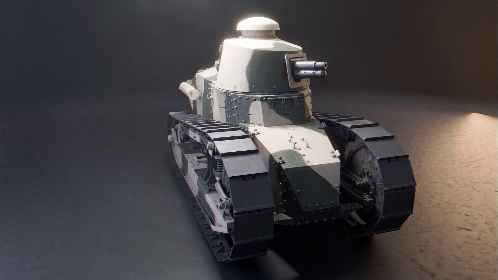 Renault FT 17 - WW1 French Light Tank 3D model_30