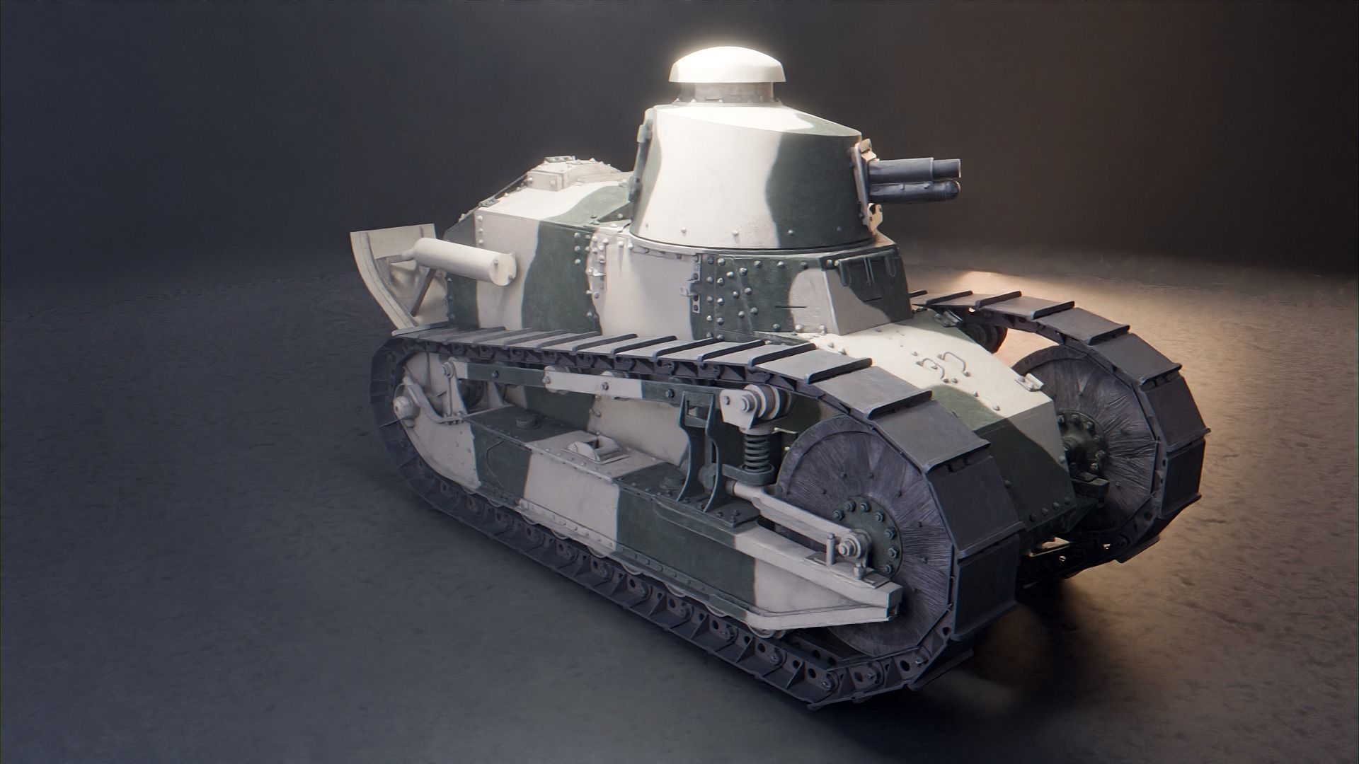 Renault FT 17 - WW1 French Light Tank 3D model_28