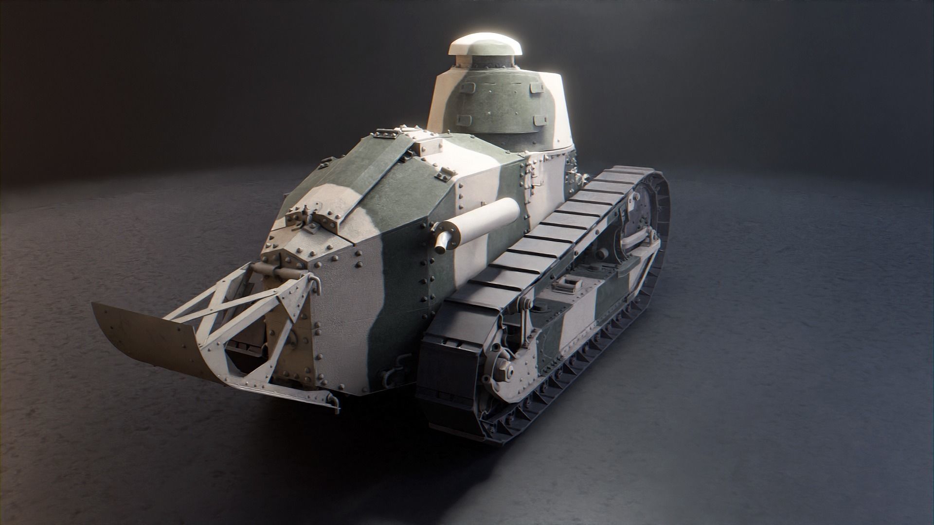 Renault FT 17 - WW1 French Light Tank 3D model_19