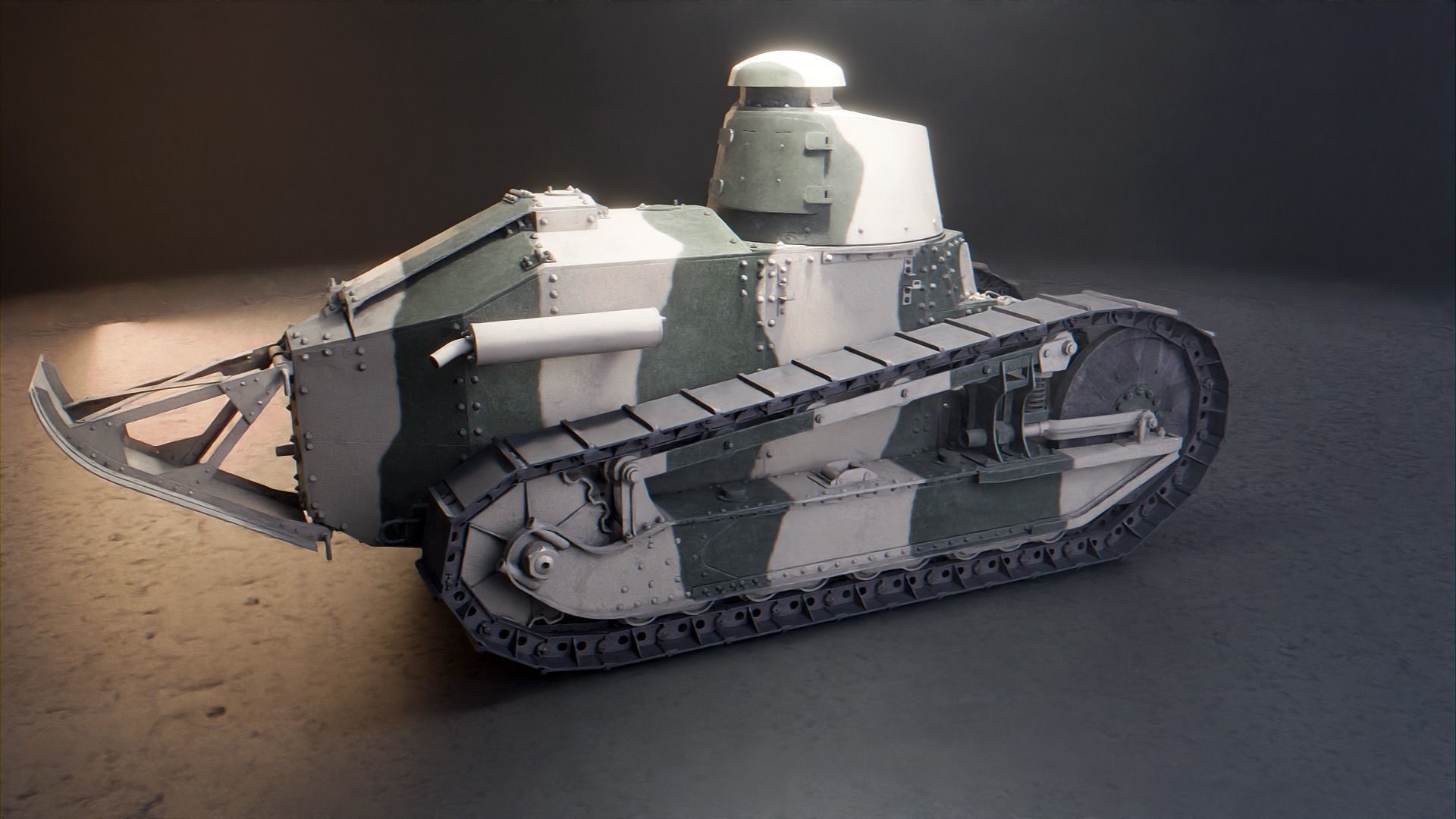 Renault FT 17 - WW1 French Light Tank 3D model_22