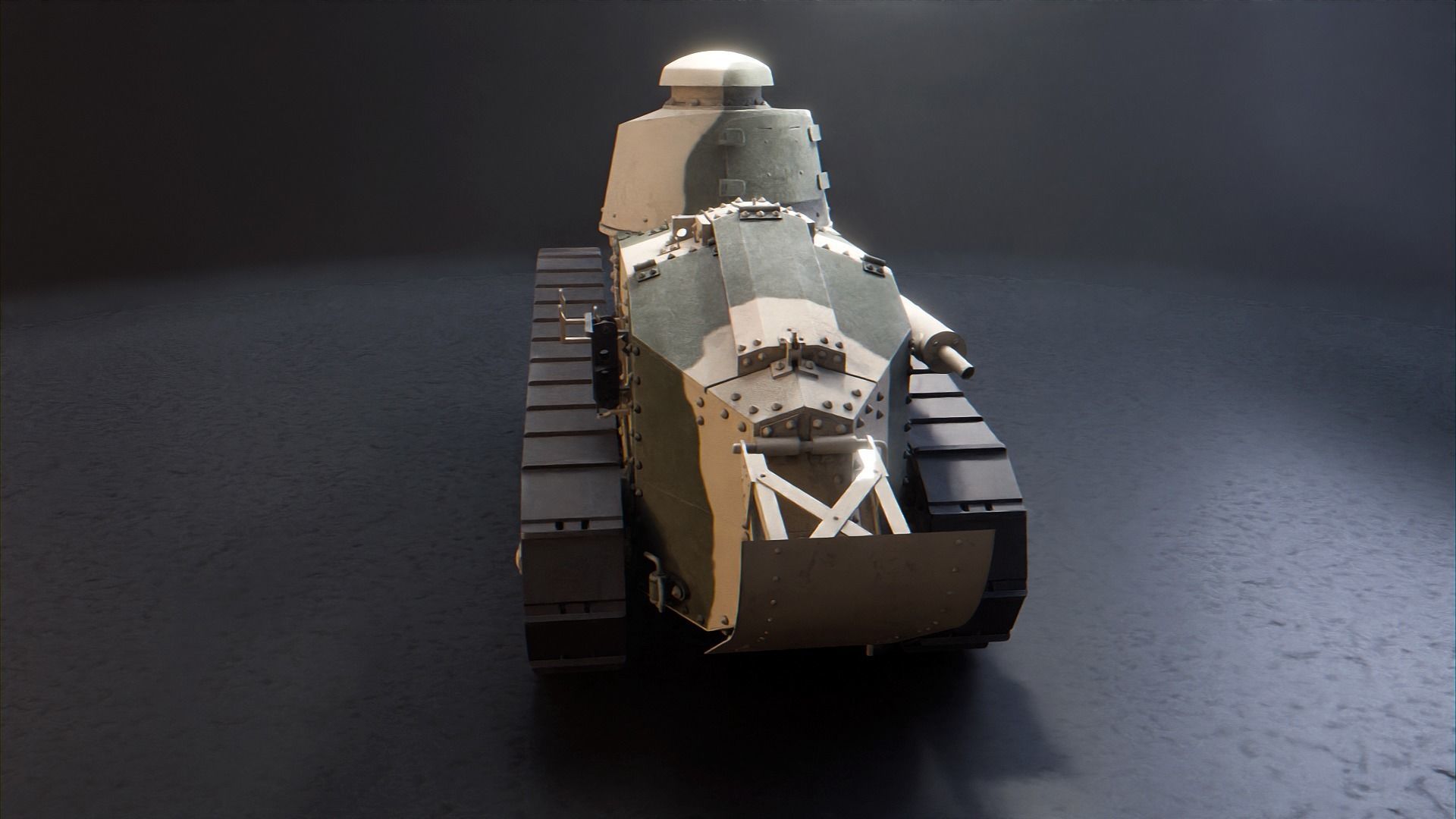 Renault FT 17 - WW1 French Light Tank 3D model_16