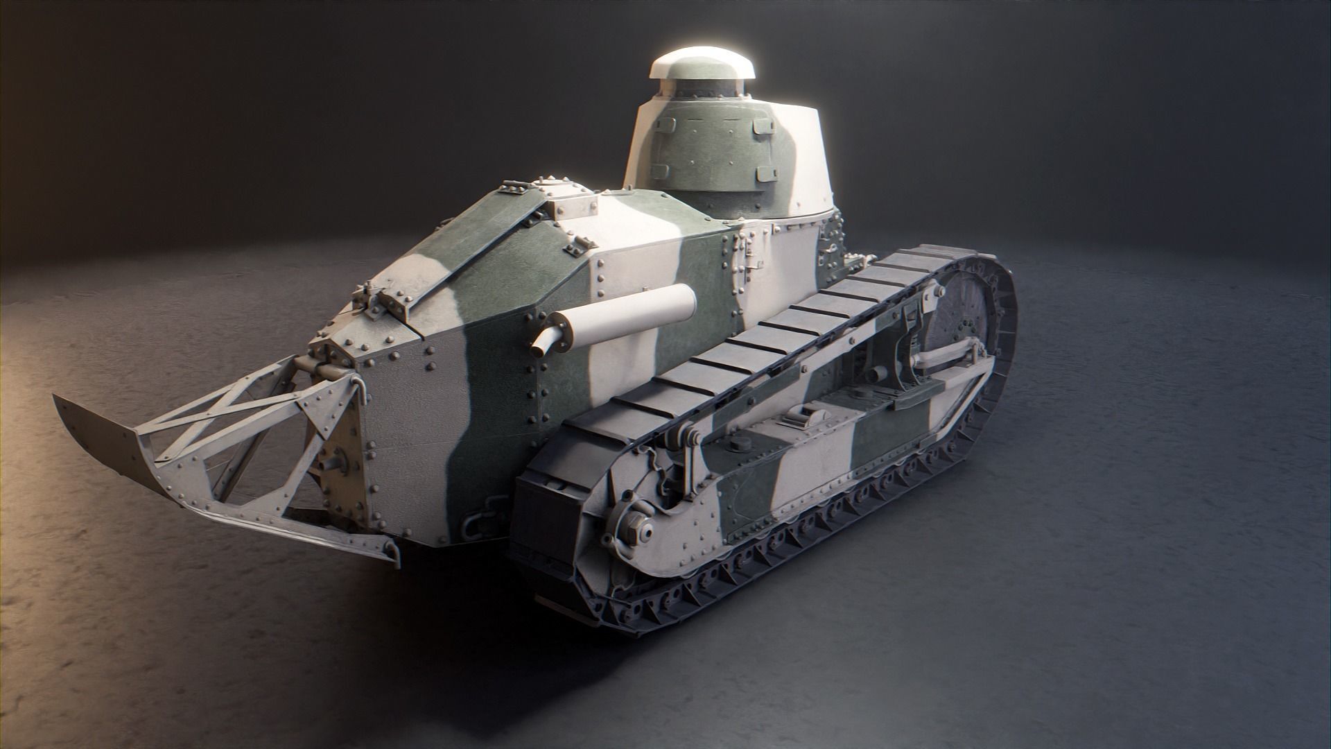 Renault FT 17 - WW1 French Light Tank 3D model_20