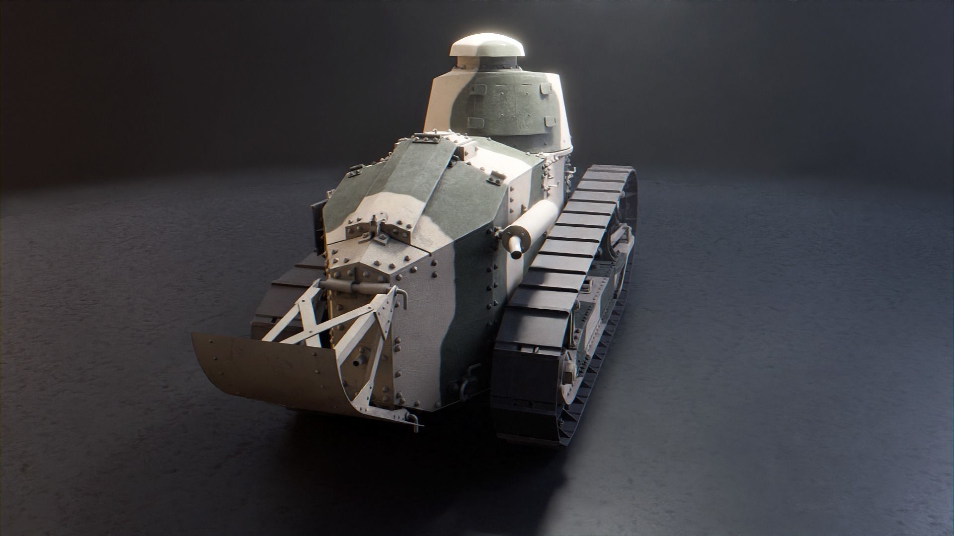 Renault FT 17 - WW1 French Light Tank 3D model_18