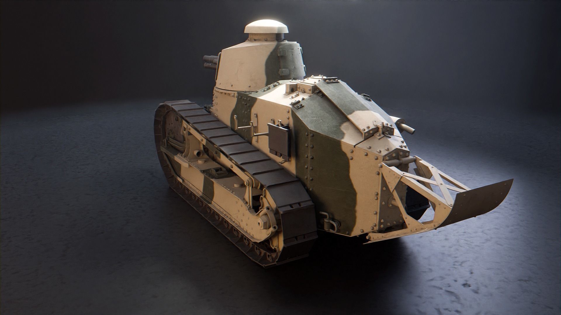 Renault FT 17 - WW1 French Light Tank 3D model_14