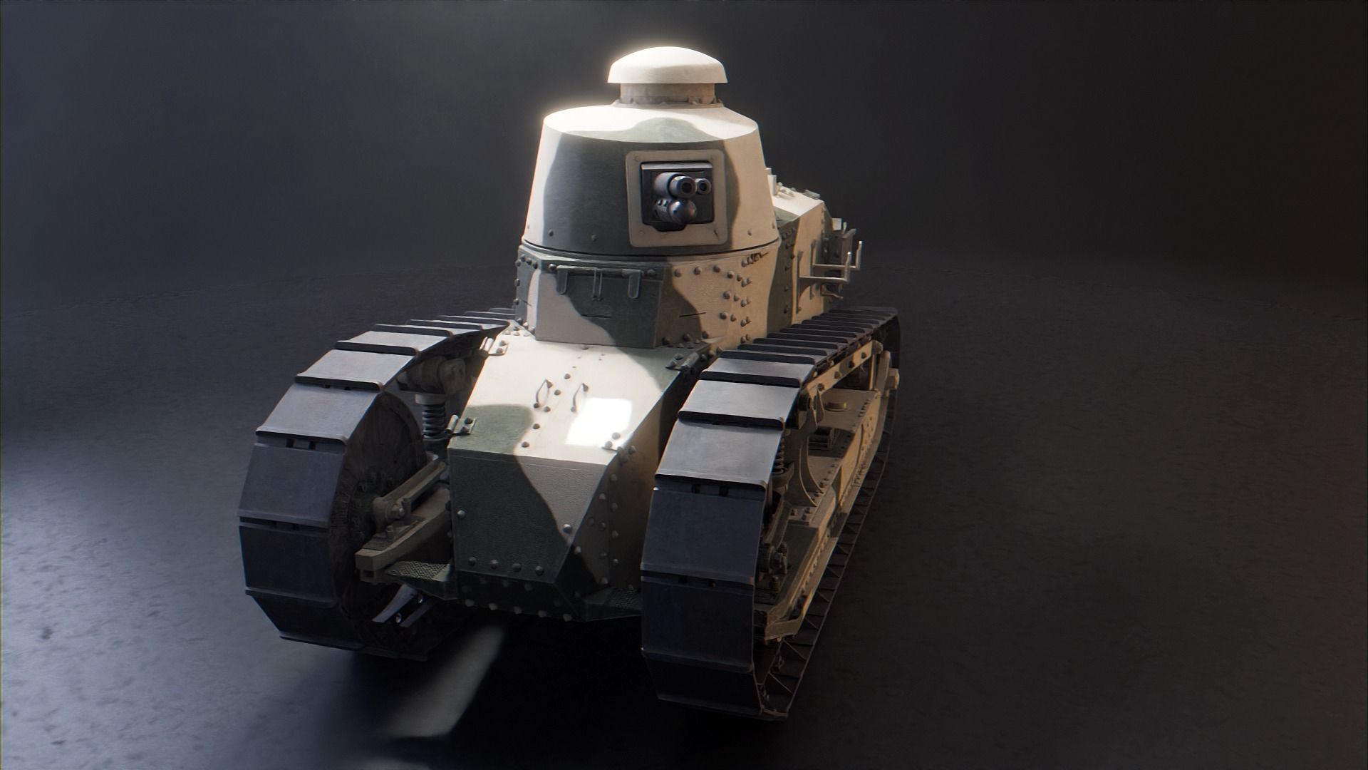 Renault FT 17 - WW1 French Light Tank 3D model_33