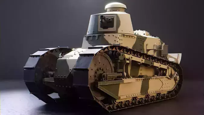 Renault FT 17 - WW1 French Light Tank 3D model