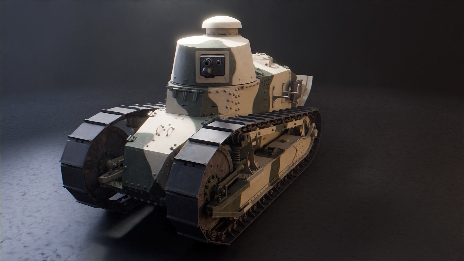 Renault FT 17 - WW1 French Light Tank 3D model_34