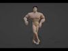 Cartoon character Rig 3D model Low-poly 3D model_1