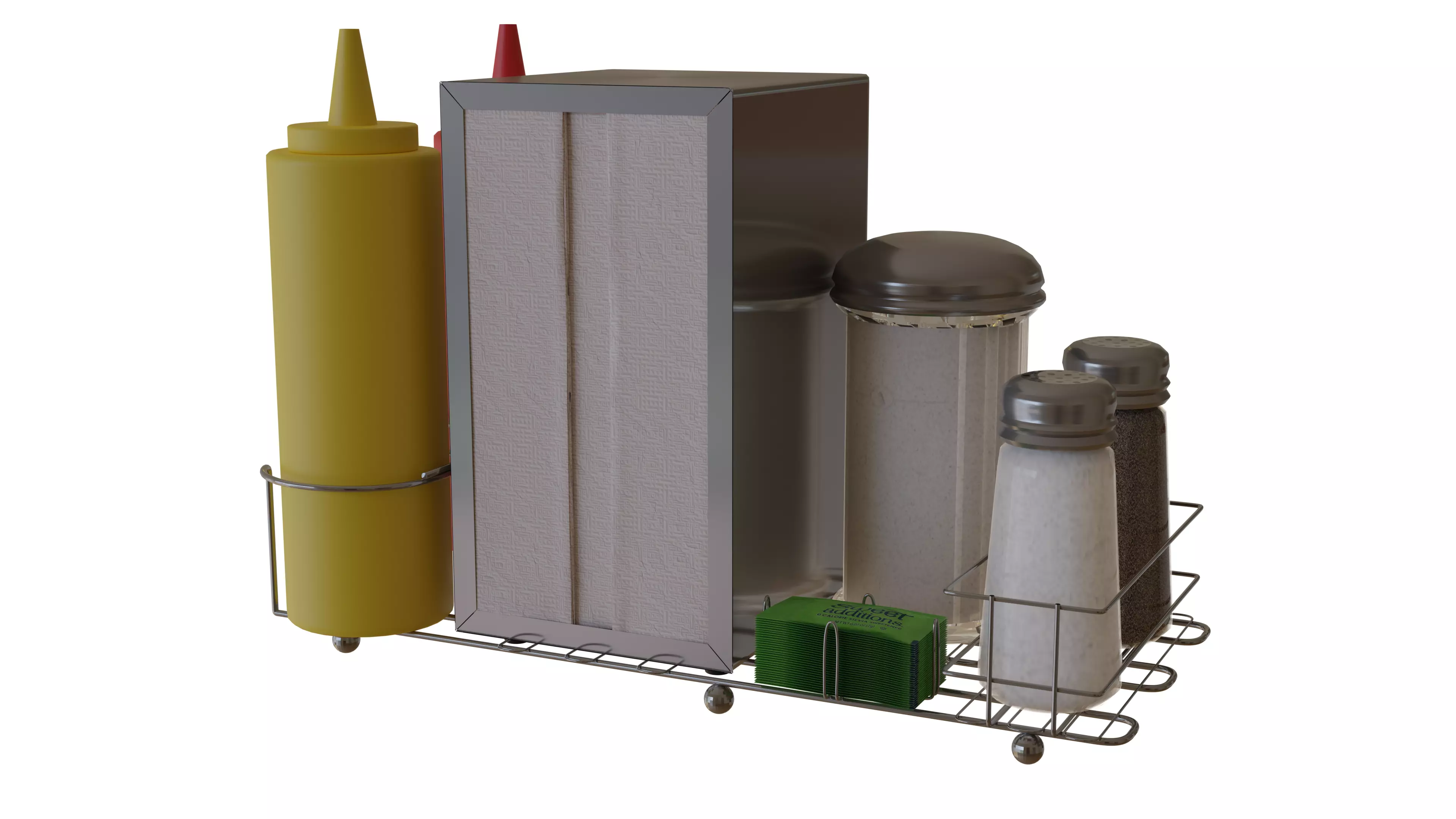 Condiment Set Free 3D model