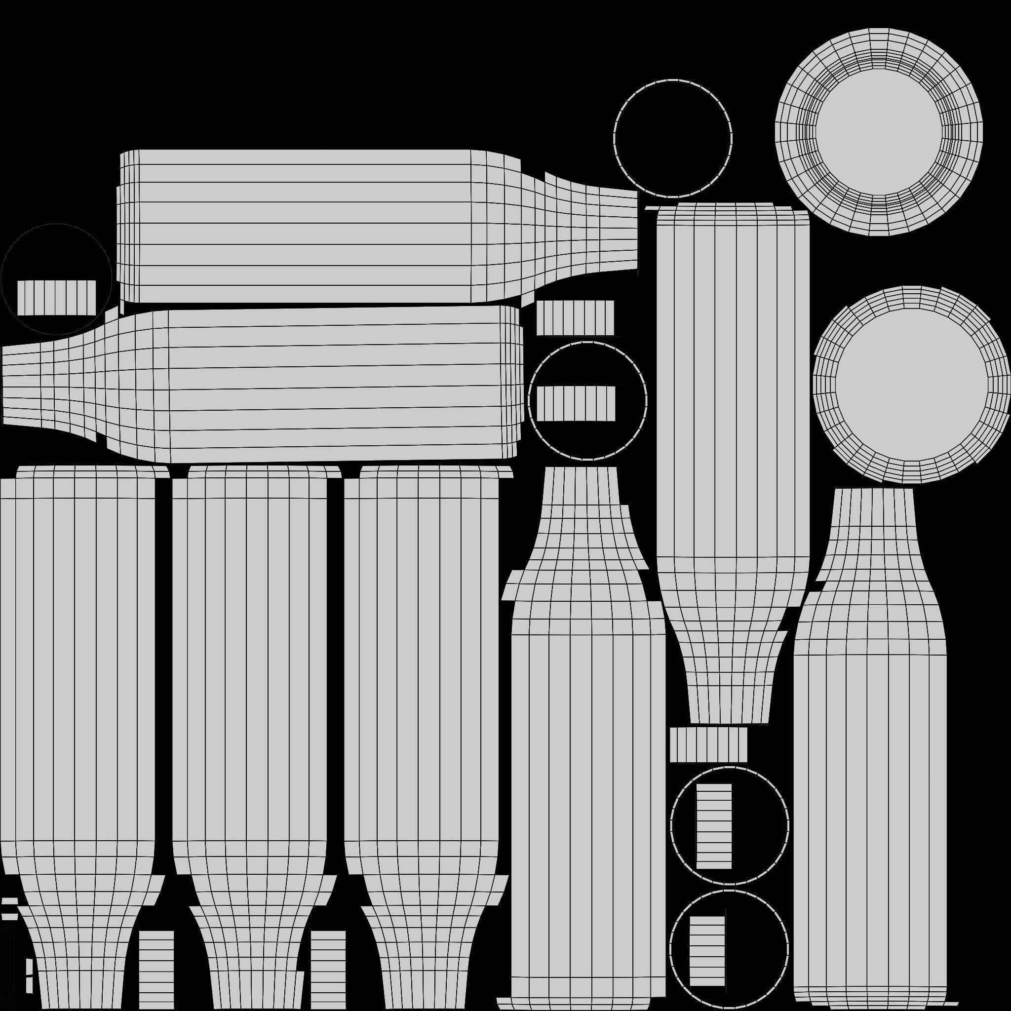 Fruit Juice Bottle 3D model_13