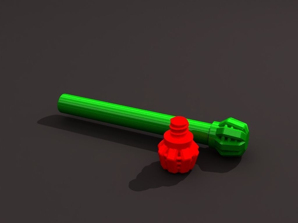 A screw on cap container 3D print model_6