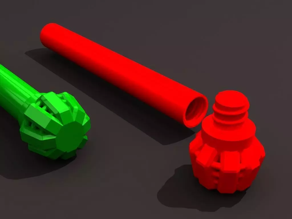 A screw on cap container 3D print model_0