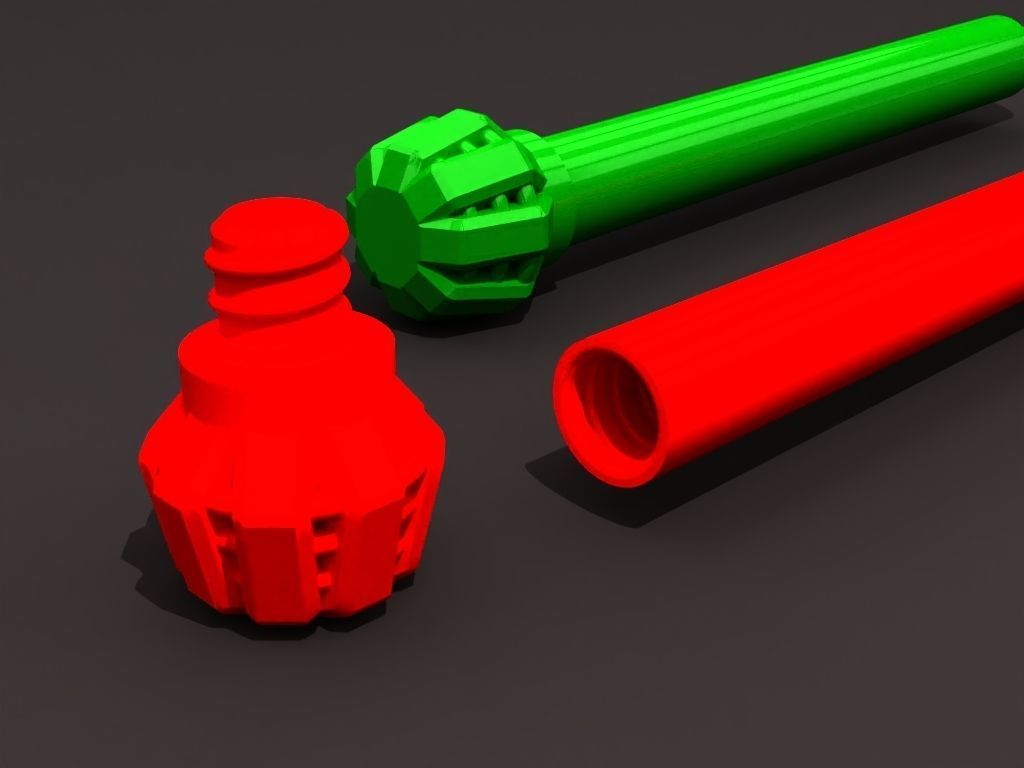 A screw on cap container 3D print model_2