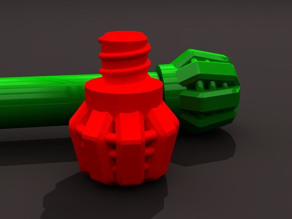 A screw on cap container 3D print model_3