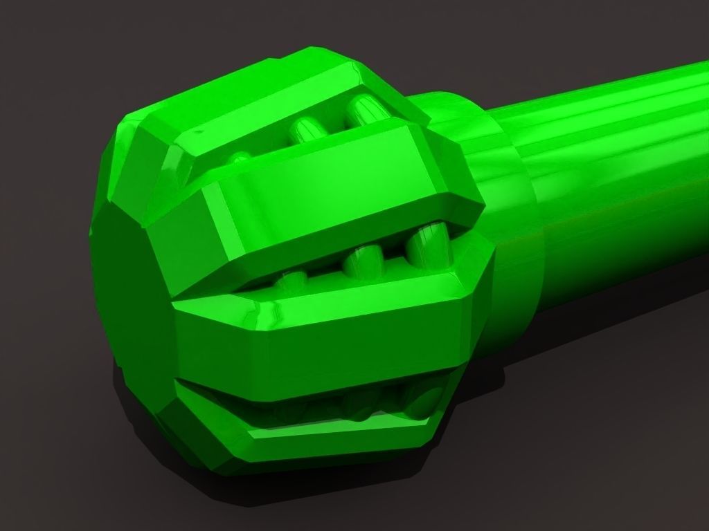 A screw on cap container 3D print model_7