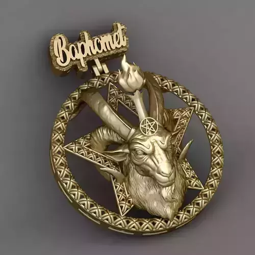 Baphomet pandant 3D print model