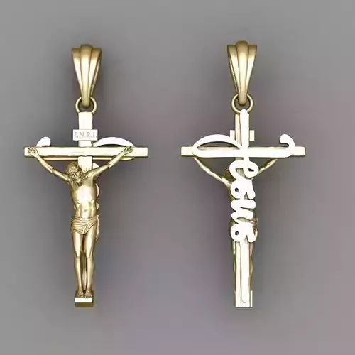 JESUS ON THE CROSS 3D print model
