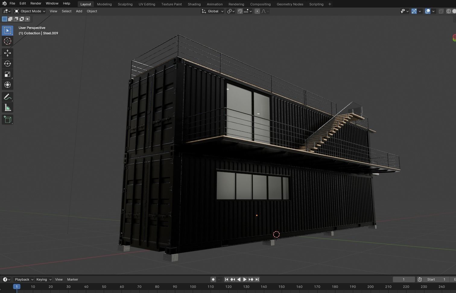 Container House  3D model_22