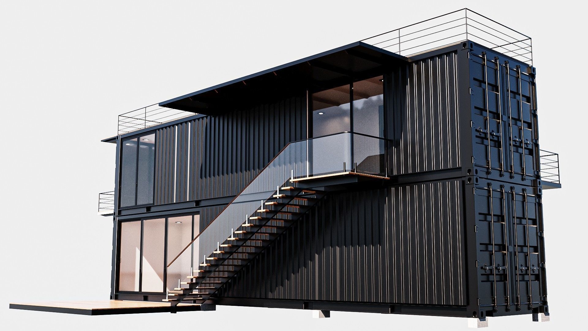 Container House  3D model_1