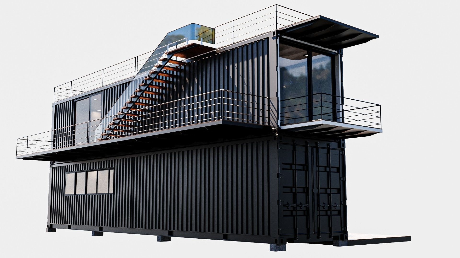 Container House  3D model_2