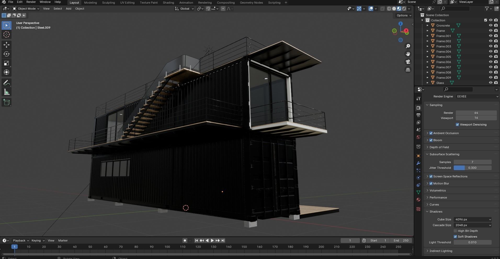 Container House  3D model_21