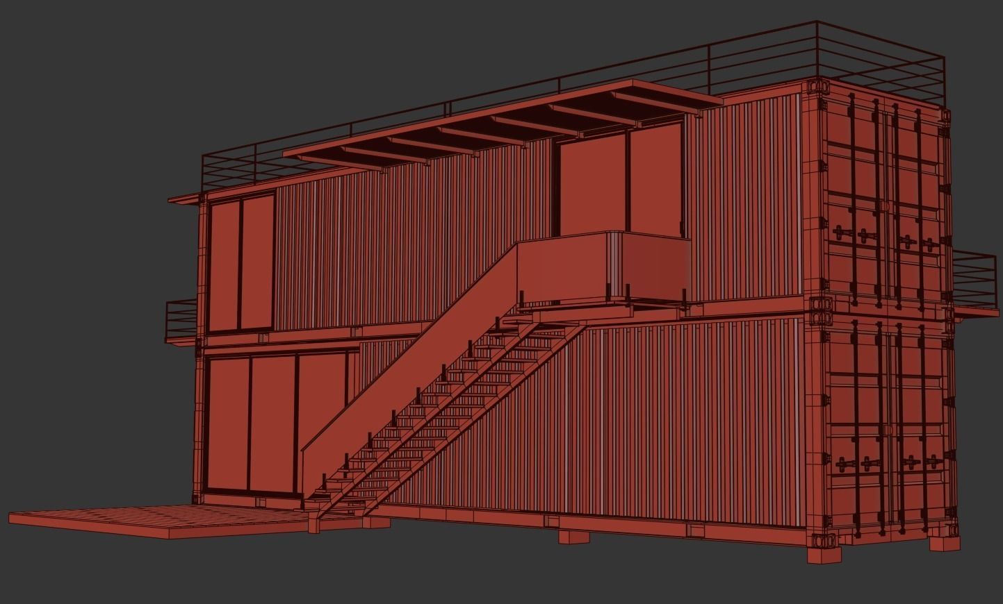 Container House  3D model_24