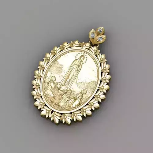 Guadalupe Our Lady Pendant 3D print model