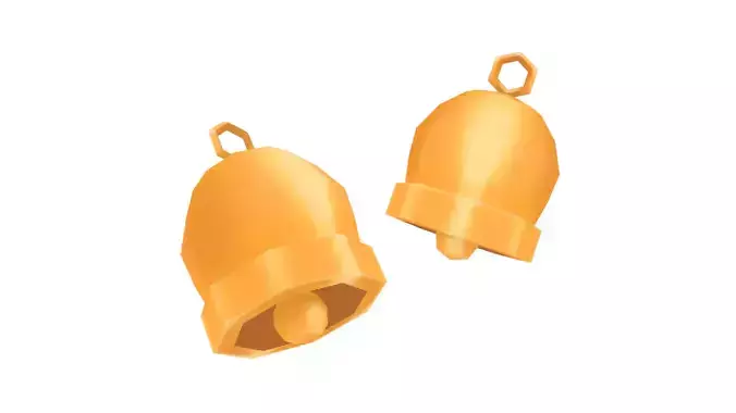 Golden Bell - Hand Painted Free 3D model