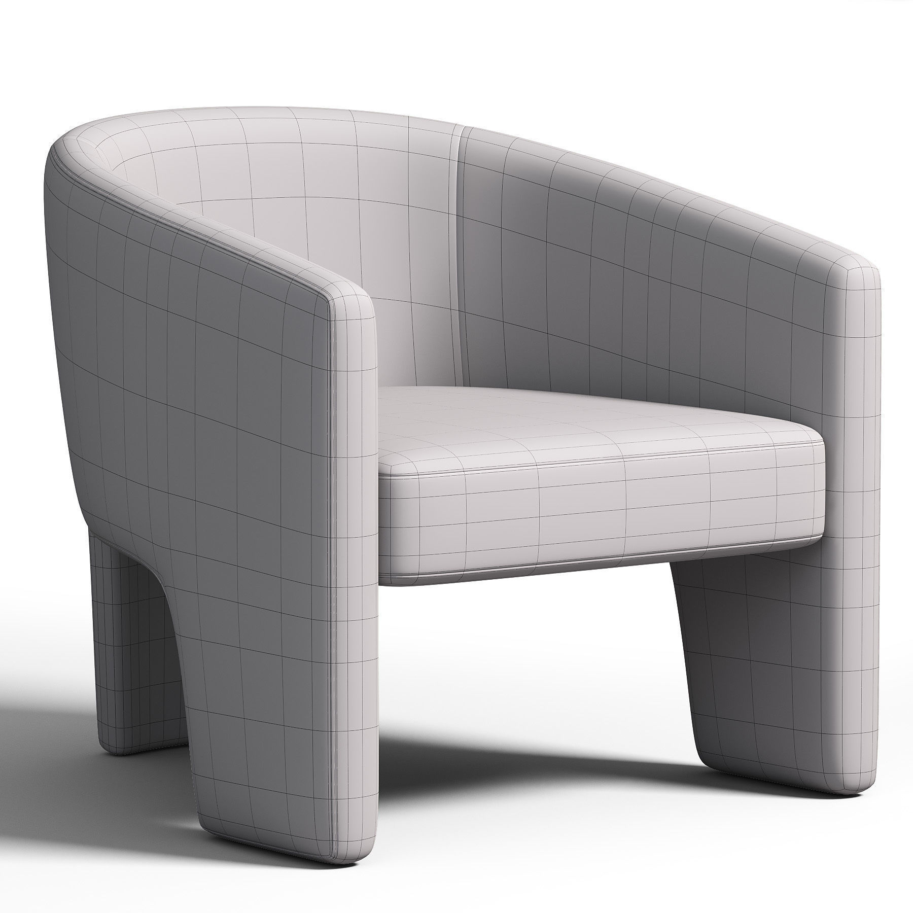 Anne Armchair 3D model_2