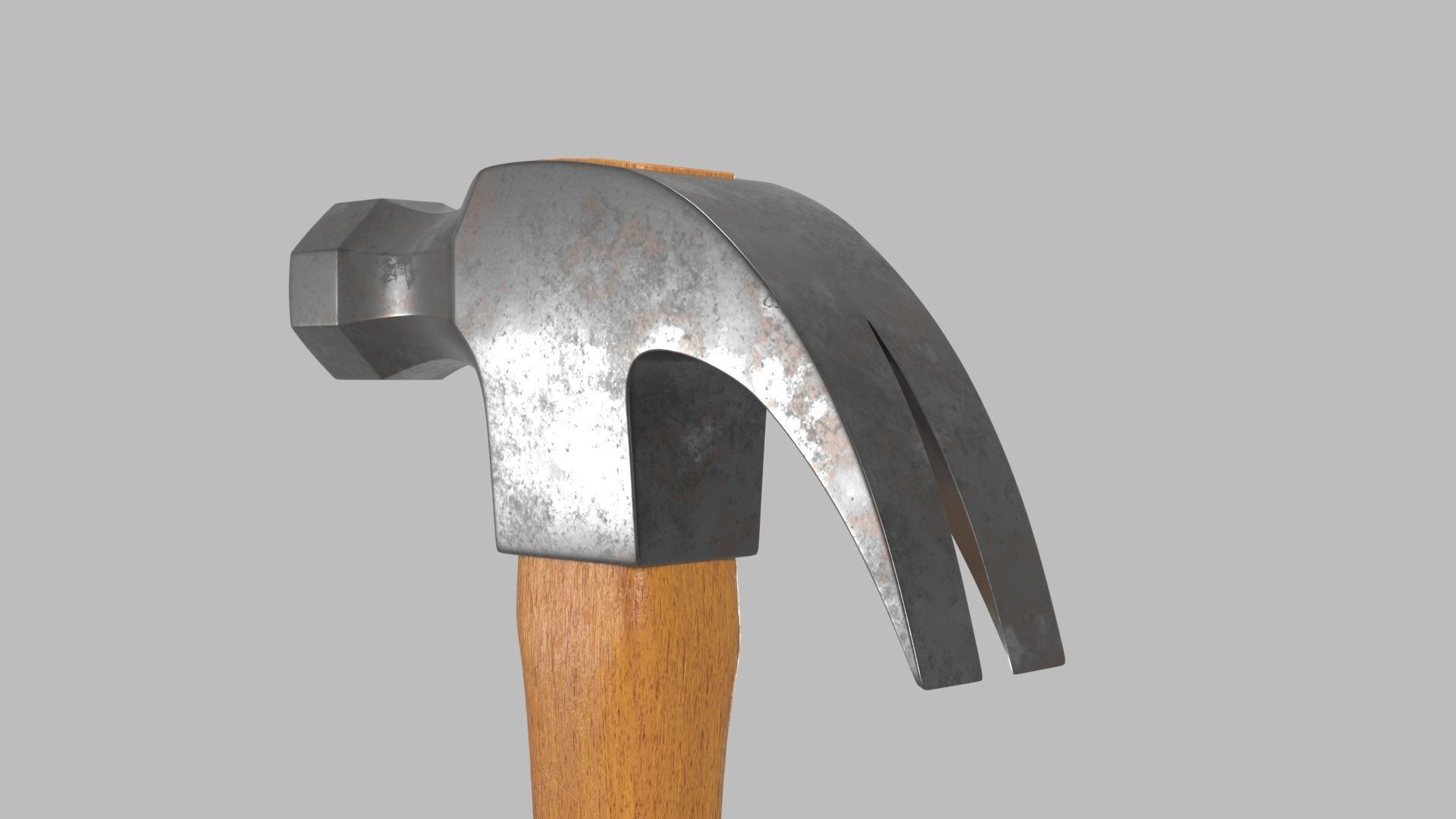 Claw hammer  3D model_8