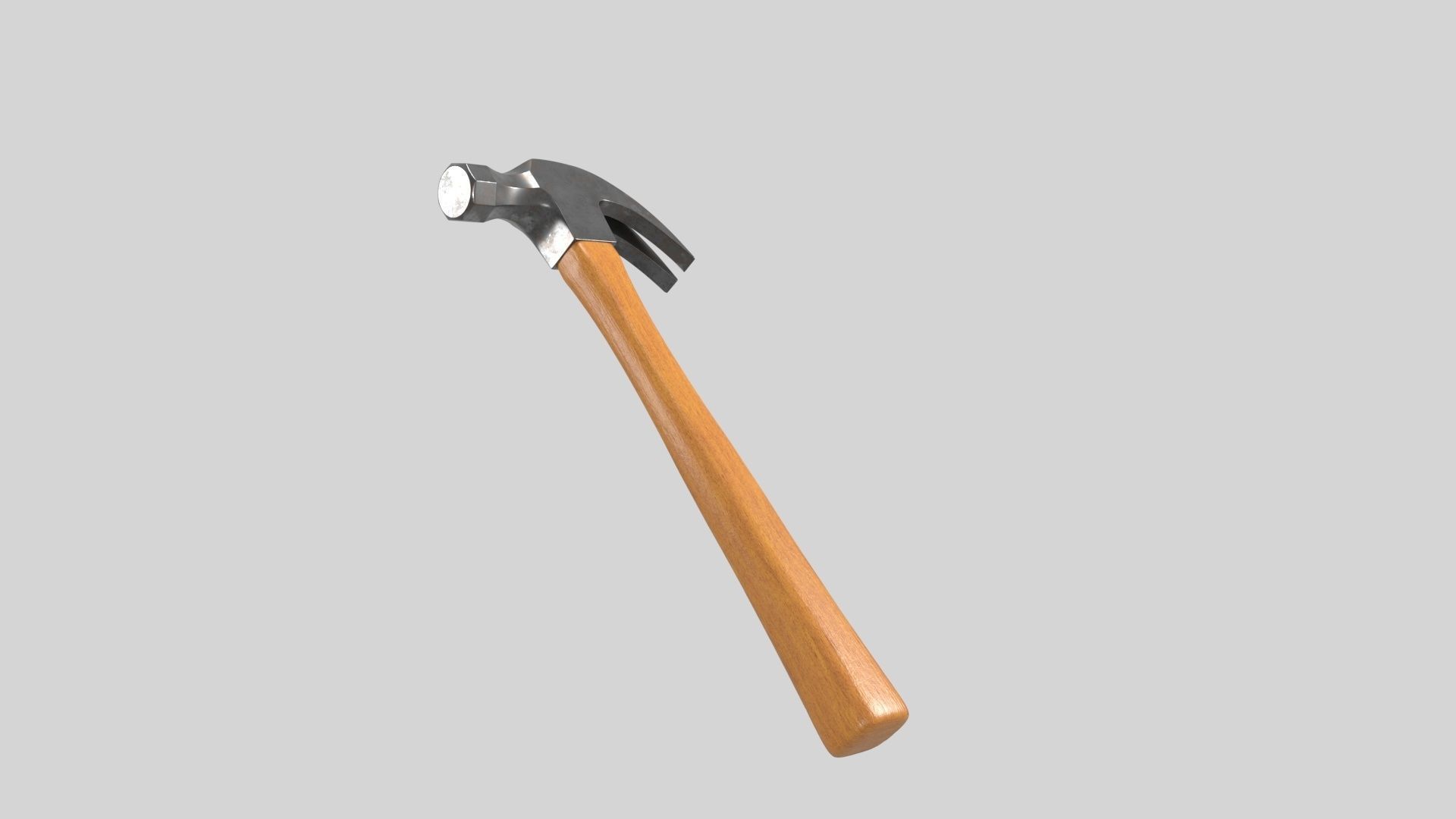Claw hammer  3D model_2