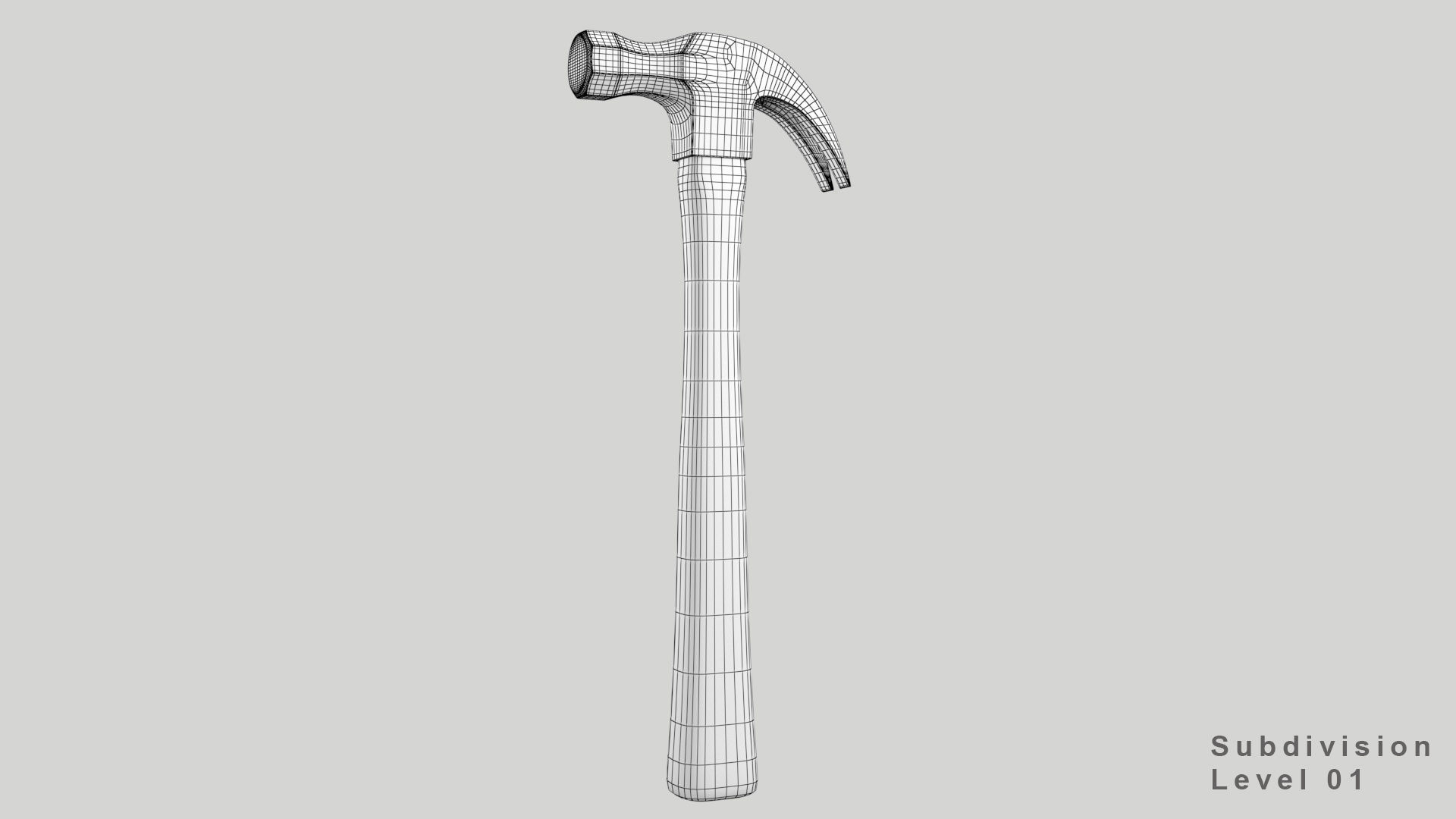 Claw hammer  3D model_21