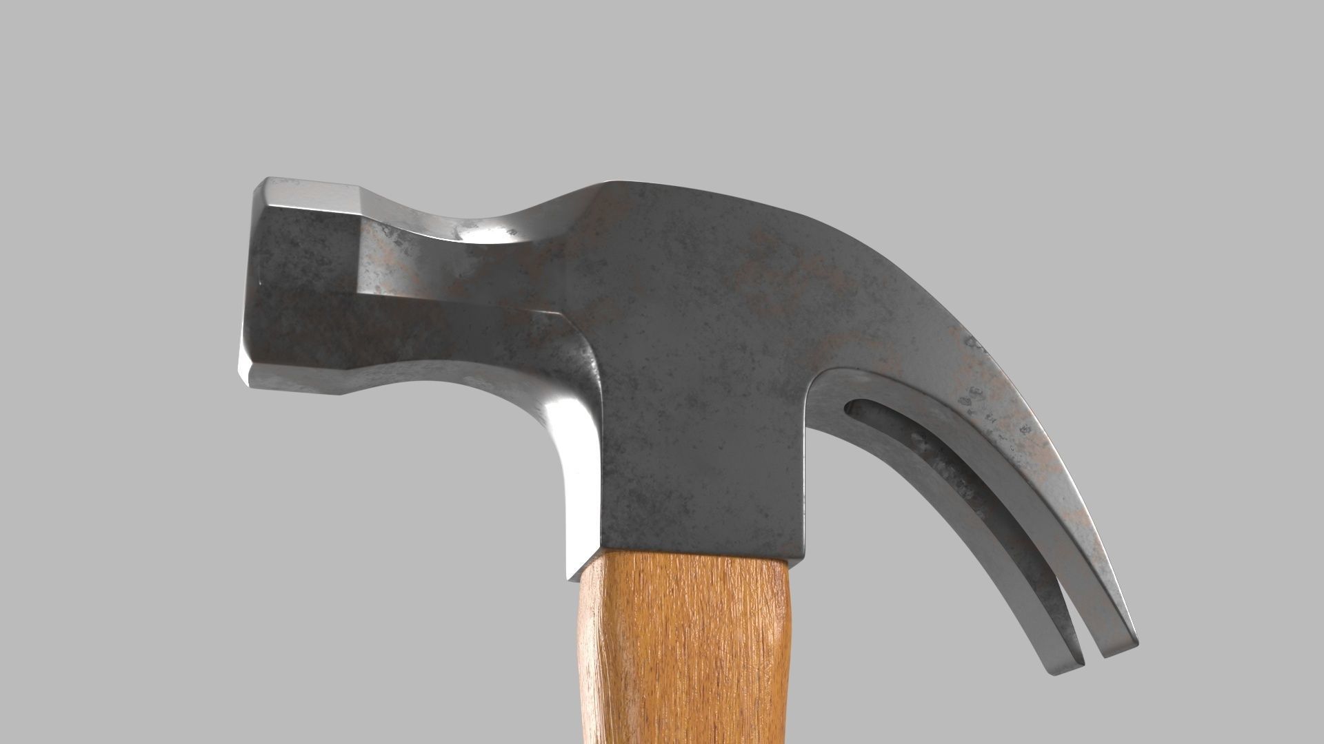 Claw hammer  3D model_7