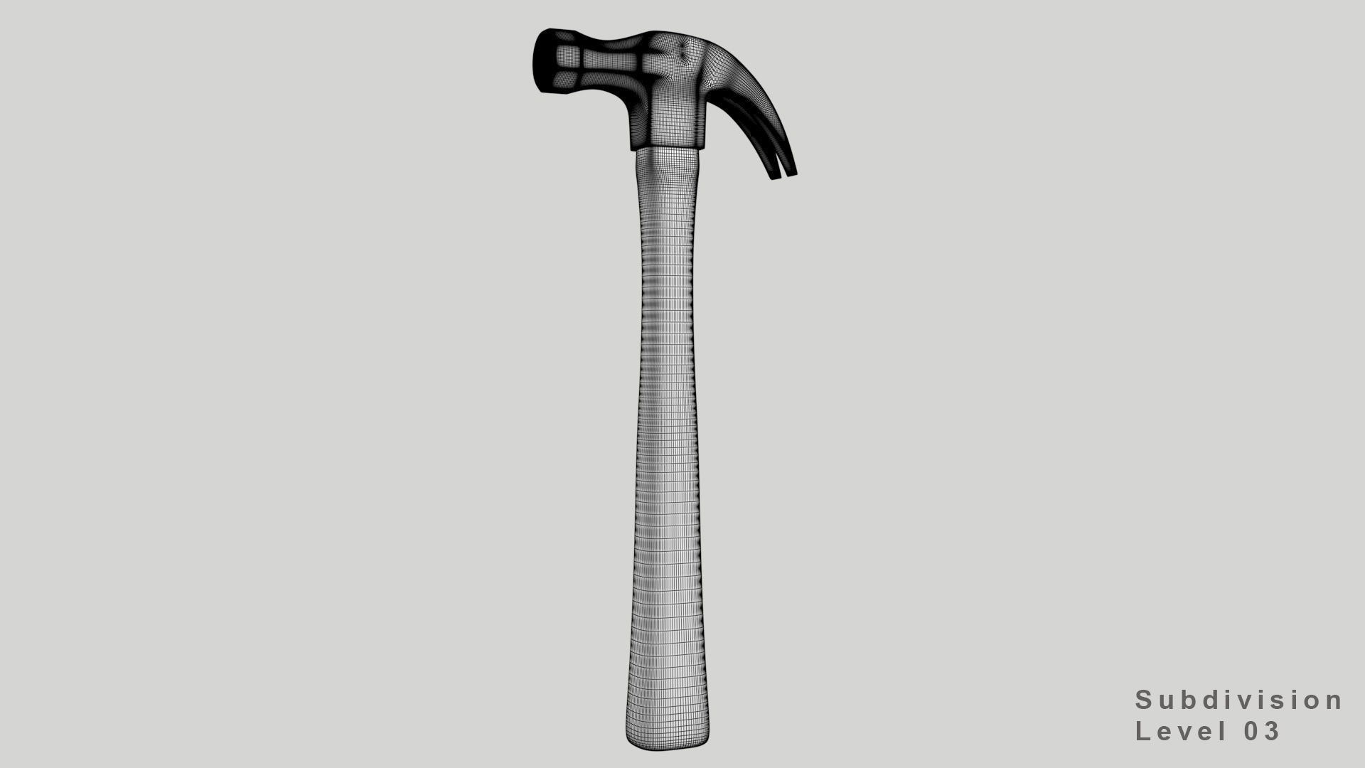 Claw hammer  3D model_23