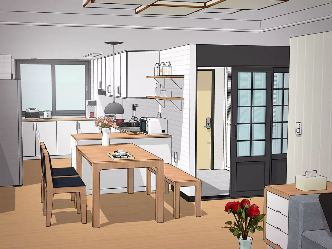 Korean APT 2 sets 3D model