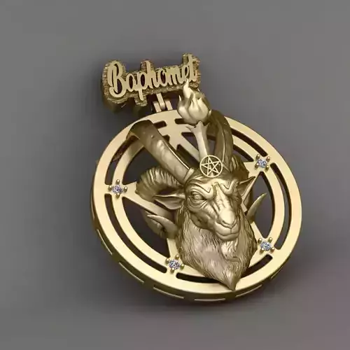 Baphomet pandant 3D print model