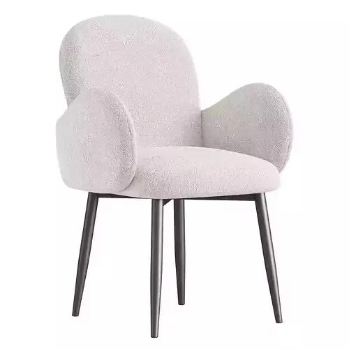 Wave boucle chair white By Stool Group