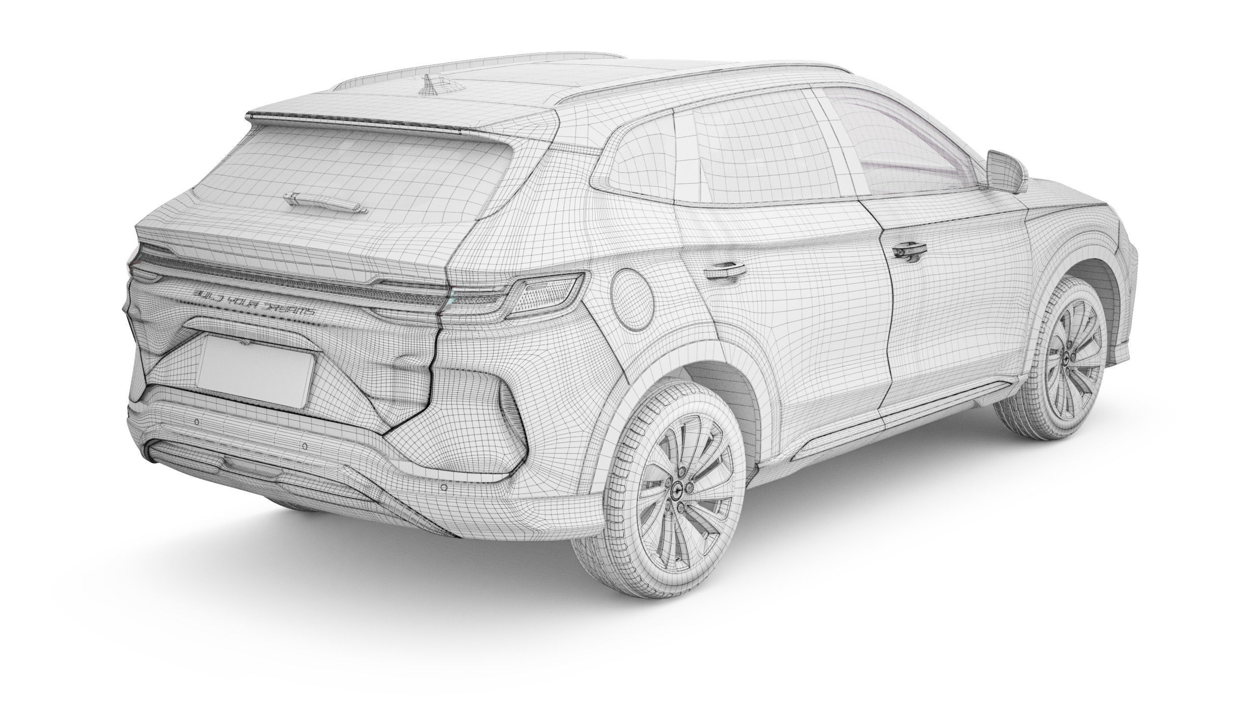 2025 BYD Seal U With Interior 3D model_24