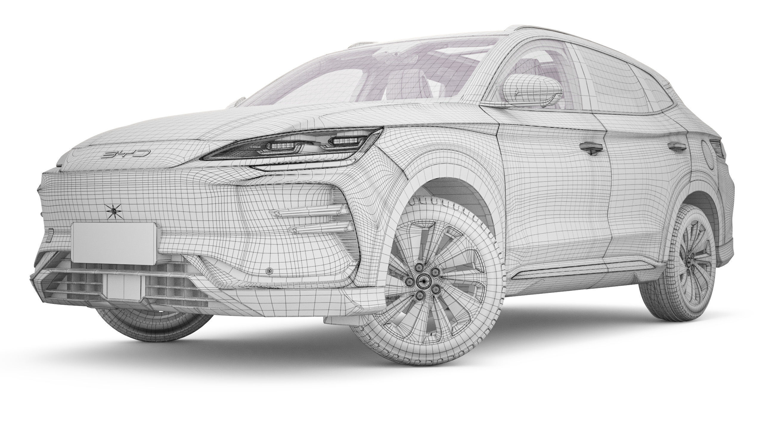 2025 BYD Seal U With Interior 3D model_19