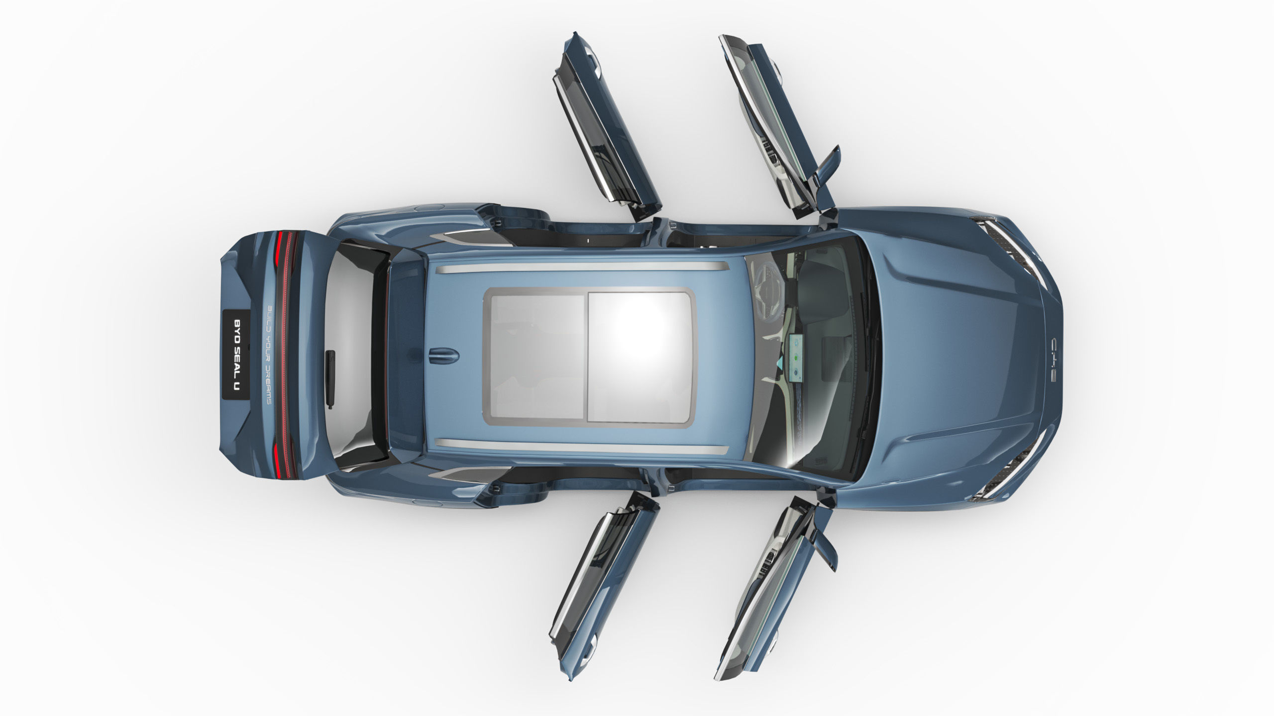 2025 BYD Seal U With Interior 3D model_11