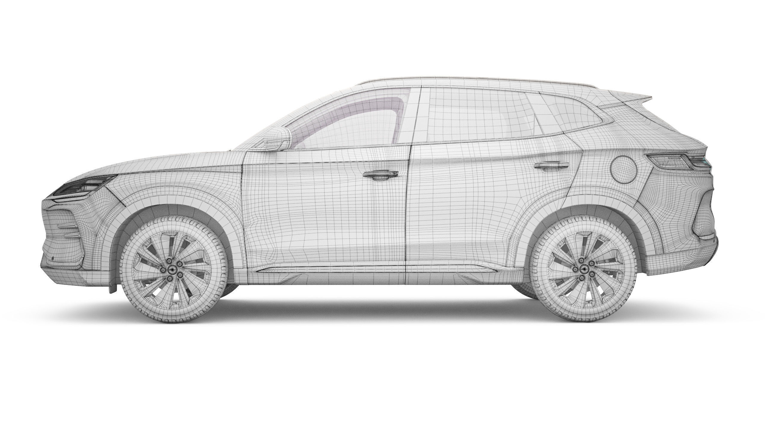 2025 BYD Seal U With Interior 3D model_22