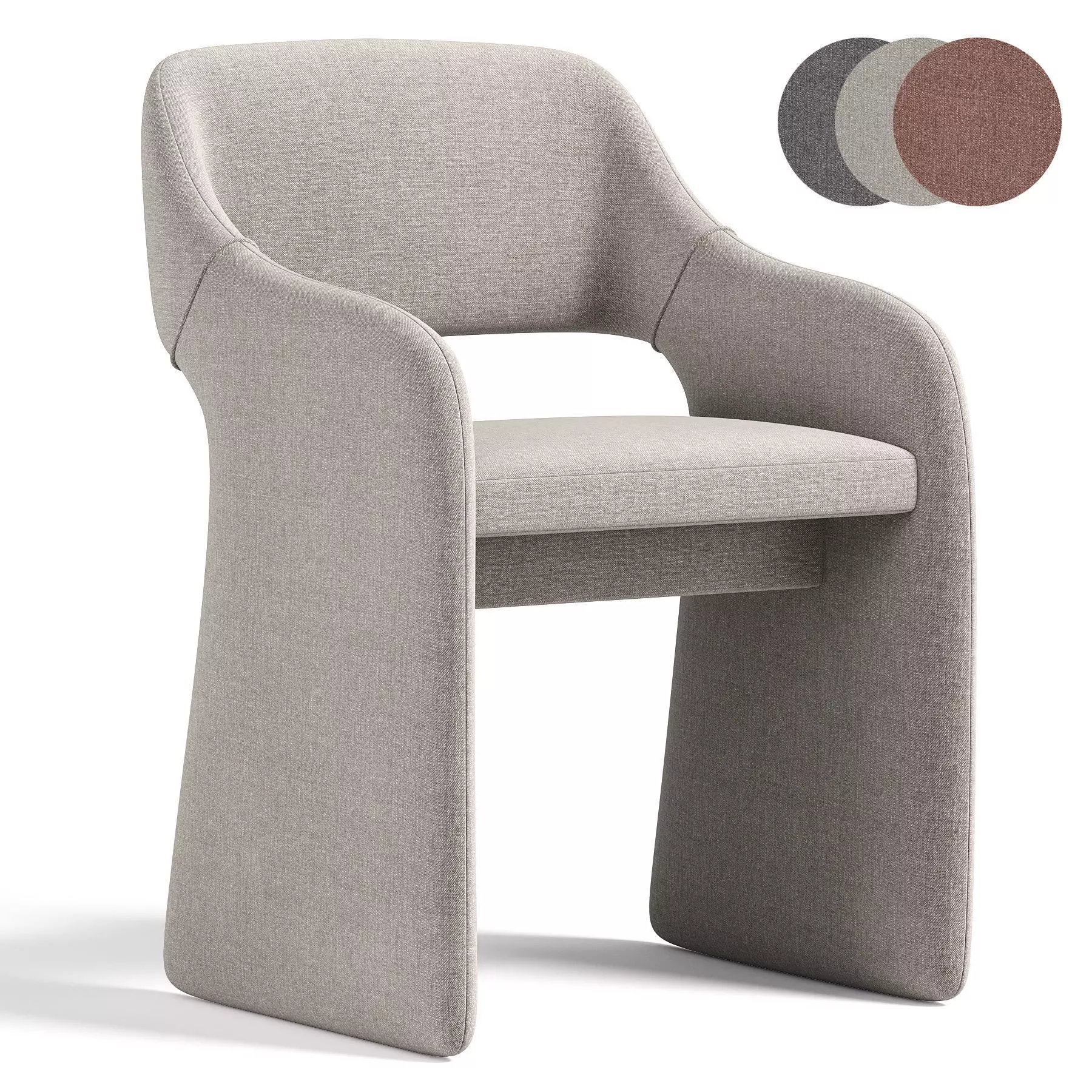 Chair E7 6 By Ellipse 3D model