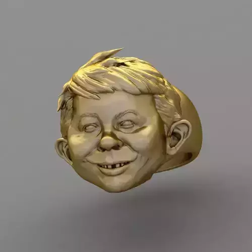 Mad Gold Ring 3D print model